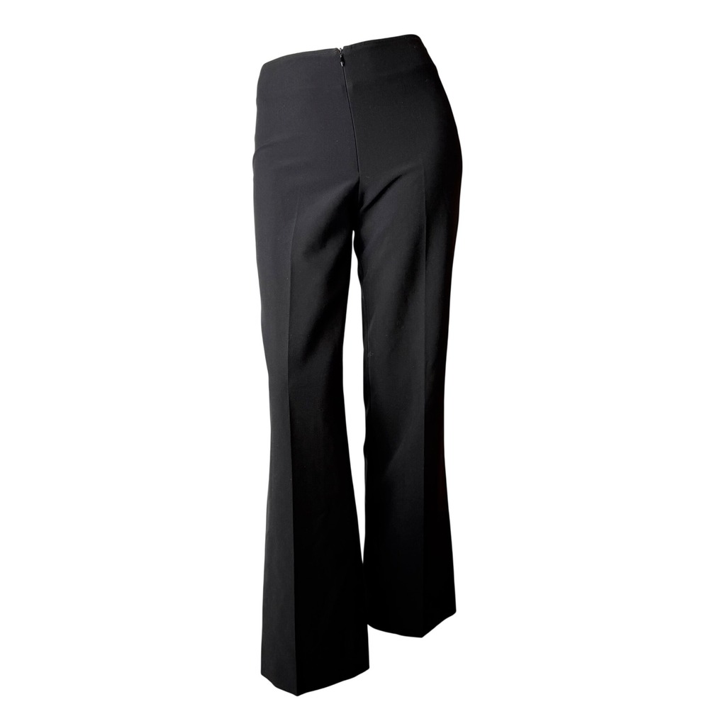Vintage Just Because Flare Dress Pants Black Minimalist Office‎ Siren Chic 2